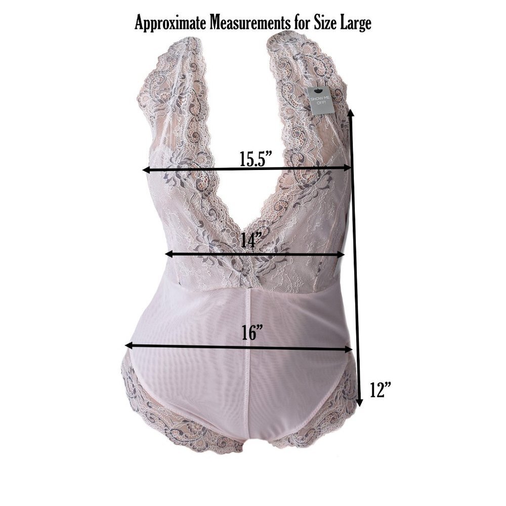 Marilyn Monroe Women’s Lace Bodysuit ‘Show Me Off’ Sexy Lingerie Sleepwear - Picture 7 of 8